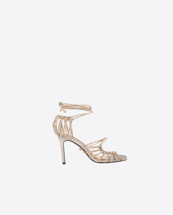 TWENTYFOURHAITCH SCARPE SANDALI MOLI ORO