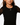 TWINSET ABITO NERO ABITO CORTO IN TULLE CON ARRICCIATURA