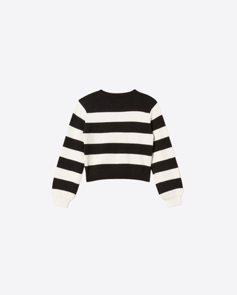 TWINSET MAGLIA MAGLIA A RIGHE CON CUORE E LOGO
