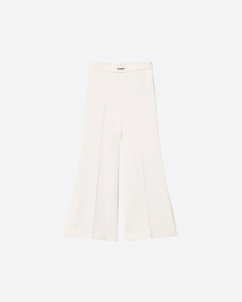TWINSET PANTALONI PANTALONI FLARE IN CRÊPE CON SPACCHI