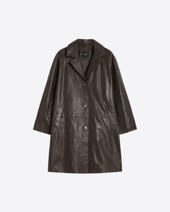 WEEKEND GIACCA SOPRABITO IN NAPPA MARRONE WEEKEND MAX MARA