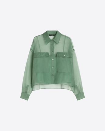 WEEKEND MAX MARA CAMICIA CAMICIA IN ORGANZA DI SETA