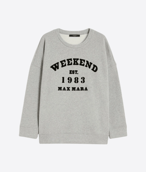 WEEKEND MAX MARA FELPA FELPA GIROCOLLO IN COTONE WEEKEND MAX MARA
