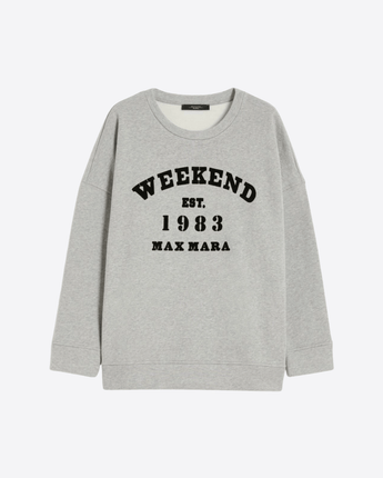 WEEKEND MAX MARA FELPA FELPA GIROCOLLO IN COTONE WEEKEND MAX MARA