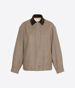 WEEKEND MAX MARA GIACCA GIACCA BOMBER IN LANA PIED DE POULE