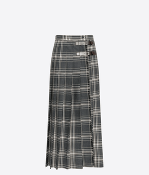 WEEKEND MAX MARA GONNA GONNA A PIGHE IN BATAVIA DI LANA