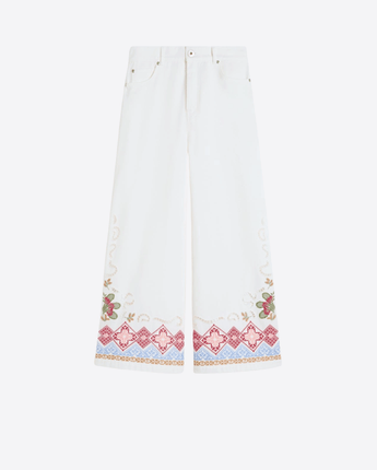 WEEKEND MAX MARA PANTALONI PANTALONE IN BULL DI COTONE