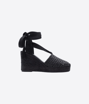 WEEKEND MAX MARA SCARPE ESPADRILLAS IN NAPPA INTRECCIATA