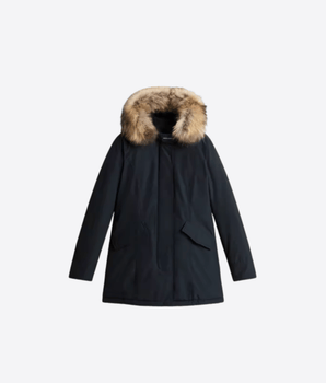 WOOLRICH GIACCA ARCTIC PARKA IN RAMAR CLOTH CON PELLICCIA REMOVIBILE