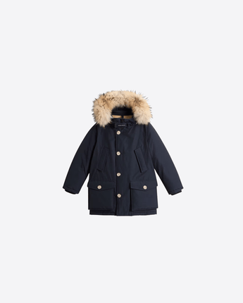 WOOLRICH GIACCA ARTIC PARKA IN RAMAR CLOTH CON PELLICCIA REMOVIBILE
