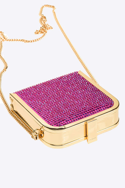 PINKO | BOX CLUTCH FULL STRASS