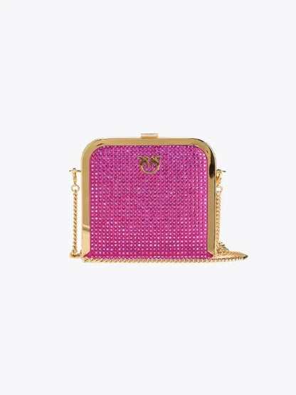 PINKO | BOX CLUTCH FULL STRASS