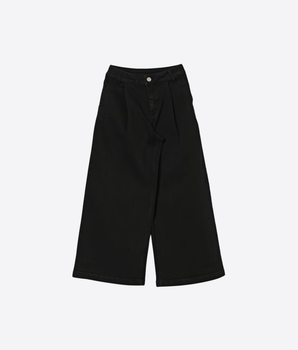 JEANS WIDE LEG IN DENIM DI COTONE