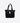 BORSA TOTE IN COTONE CON LOGO RICAMATO A CONTRASTO