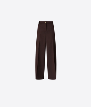 PANTALONI BARREL FIT IN MISTO LANA