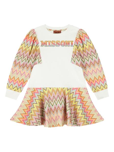 MISSONI | ABITO CON STAMPA A ZIG ZAG