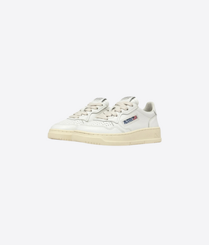 SNEAKERS MEDALIST LOW IN PELLE BIANCA