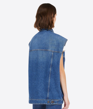 COTTON DENIM VEST