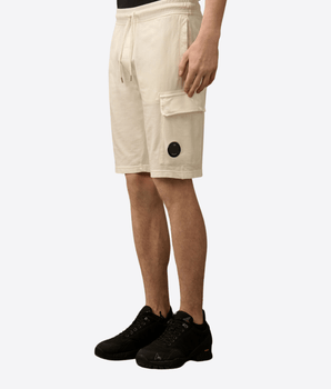 PANTALONCINI CARGO LENS IN PILE LEGGERO