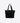 BORSA TOTE IN COTONE CON LOGO RICAMATO A CONTRASTO