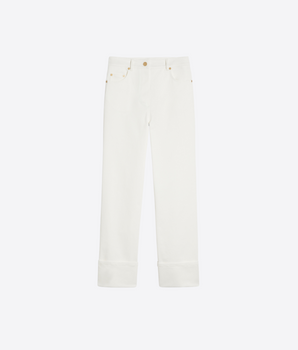 PANTALONE IN BULL DI COTONE STRETCH