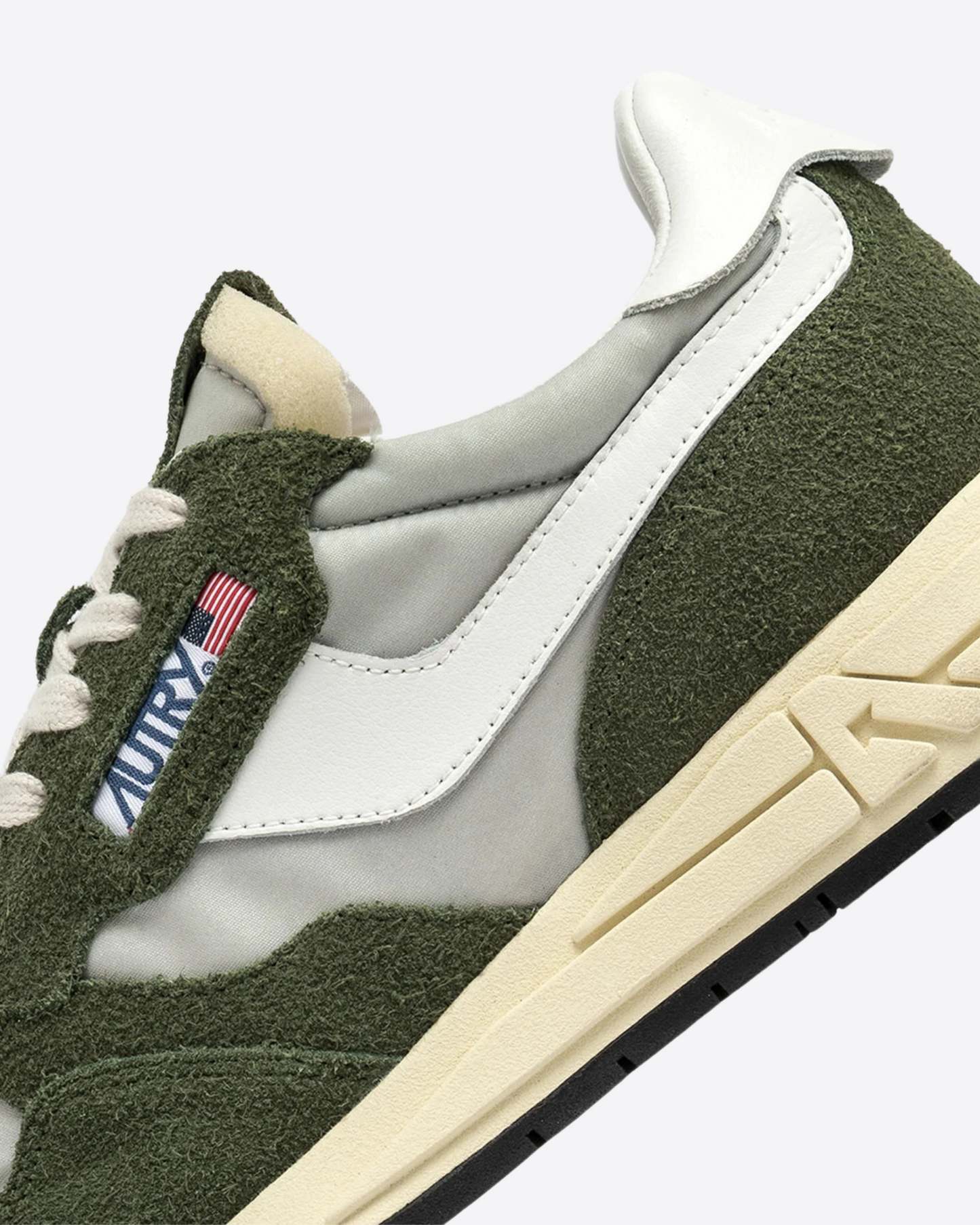 SNEAKERS REELWIND LOW IN SUEDE E NYLON VERDE E BIANCO