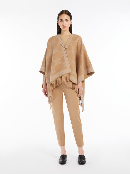 MAX MARA | PONCHO IN LANA JACQUARD