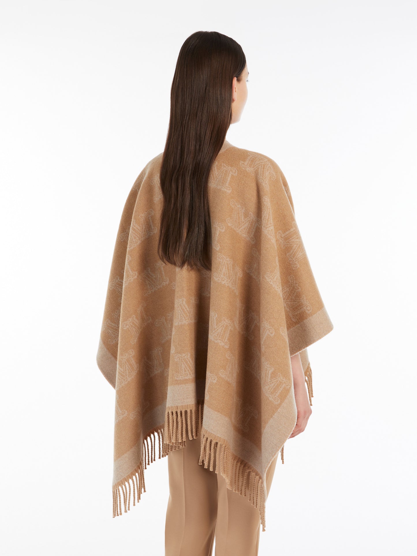 MAX MARA | PONCHO IN LANA JACQUARD