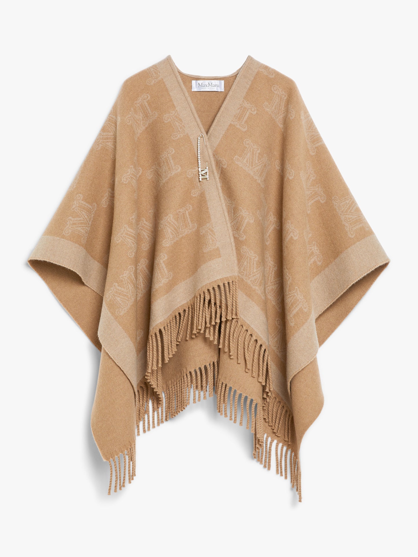 MAX MARA | PONCHO IN LANA JACQUARD