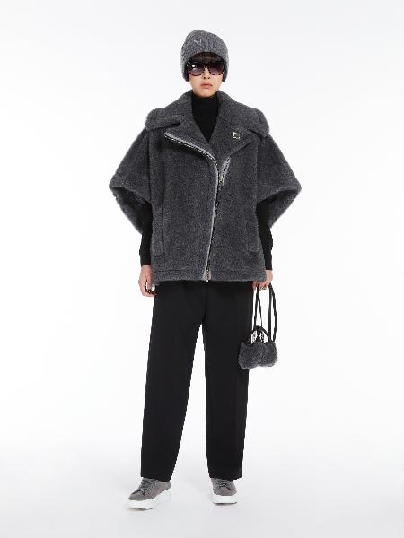 MAX MARA | CAPPA BIKER IN TEDDY DI LANA E ALPACA