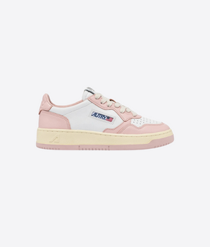 SNEAKERS MEDALIST LOW BICOLOR IN PELLE BIANCA E POWDER