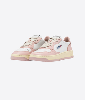 SNEAKERS MEDALIST LOW BICOLOR IN PELLE BIANCA E POWDER