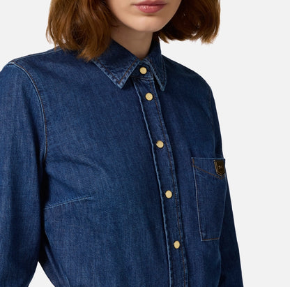 ELISABETTA FRANCHI | CAMICIA IN DENIM CON TASCHINO