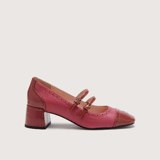 COCCINELLE | MAGALU' SHINY BROGUE BICOLOR