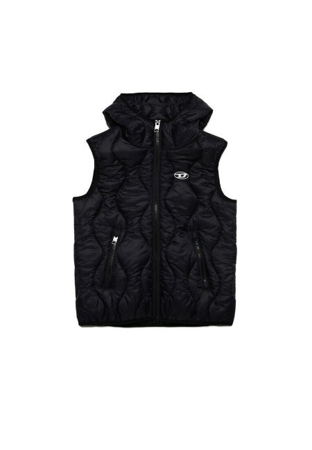 DIESEL | GILET CON CAPPUCCIO IN NYLON