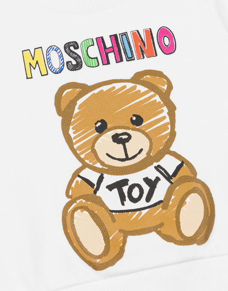 MOSCHINO | FELPA IN COTONE DRAWN TEDDY BEAR