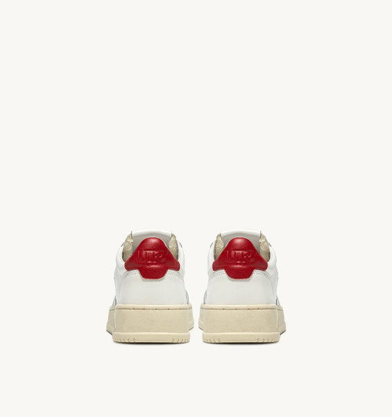 AUTRY | SNEAKERS MEDALIST LOW IN PELLE BIANCA E ROSSO