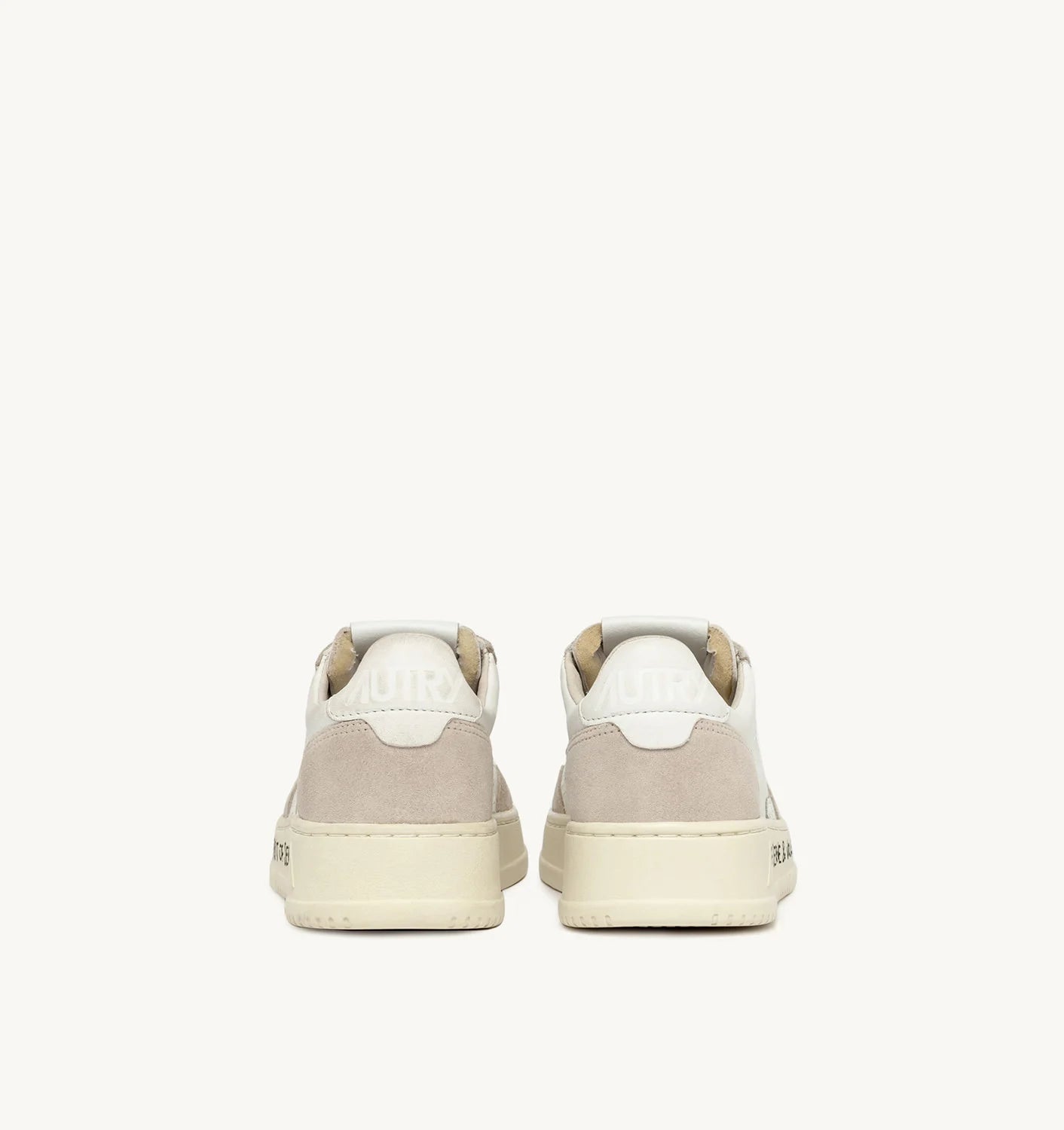 AUTRY | SNEAKERS MEDALIST LOW IN PELLE BIANCA E SUEDE BEIGE