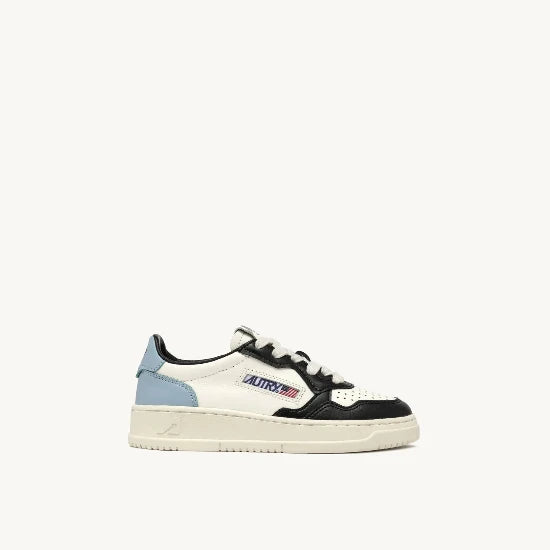 AUTRY | SNEAKERS MEDALIST LOW IN PELLE BIANCA, NERA E BLU