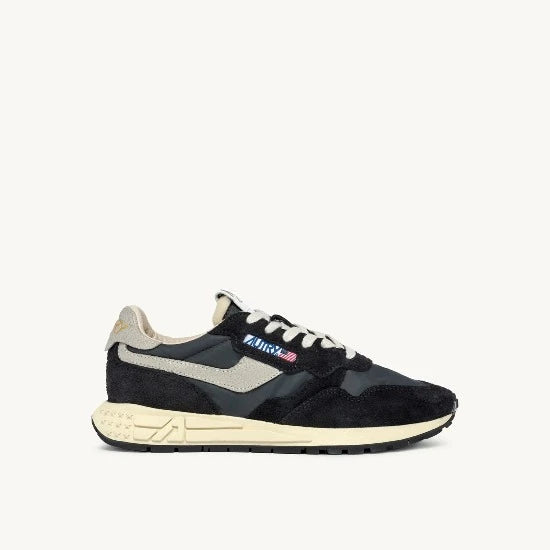 AUTRY | SNEAKERS REELWIND LOW IN NYLON E SUEDE NERA