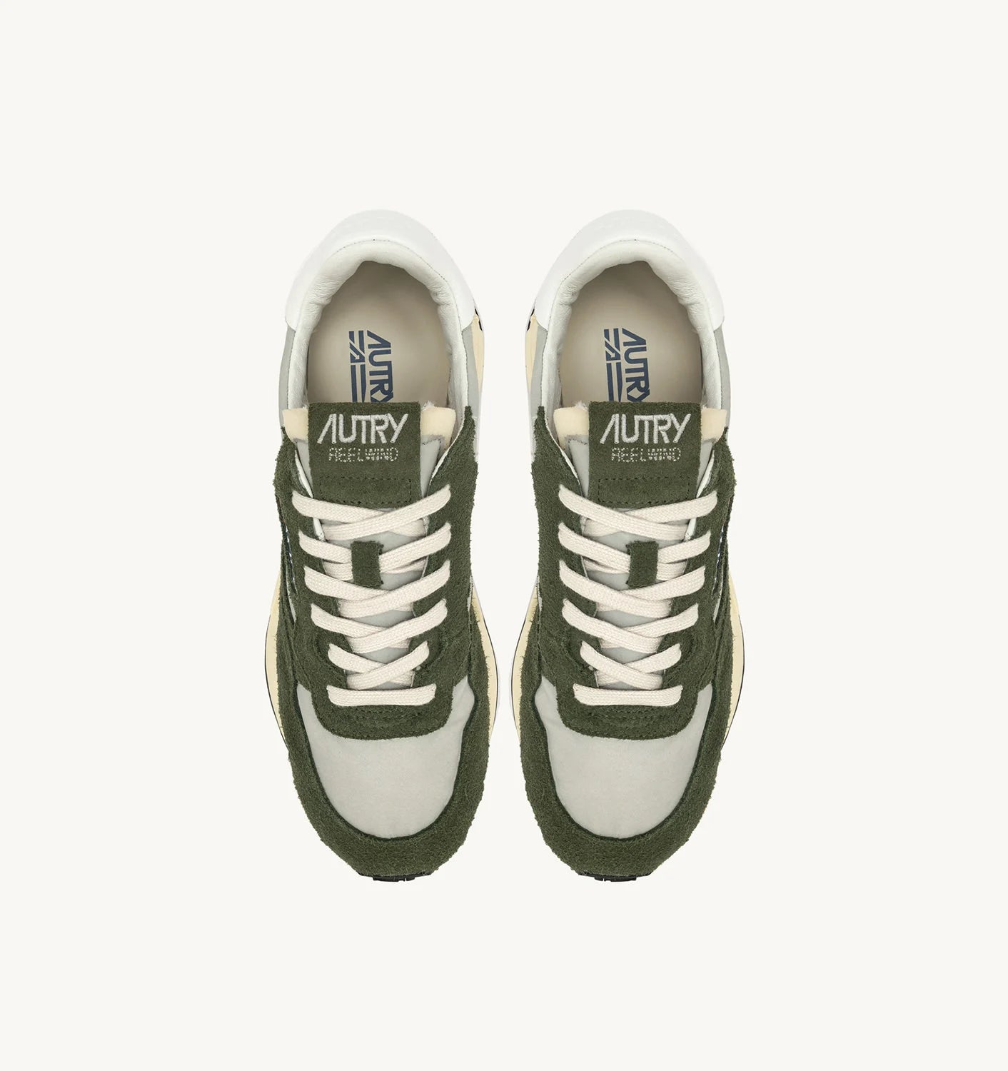 AUTRY | SNEAKERS REELWIND LOW IN SUEDE E NYLON VERDE E BIANCO