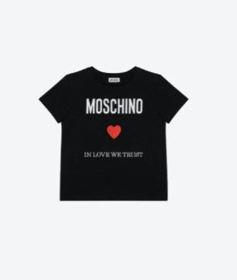 MOSCHINO | T-SHIRT IN JERSEY IN LOVE WE TRUST