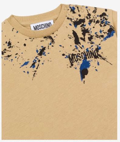 MOSCHINO | T-SHIRT IN JERSEY SPLASHING PAINT