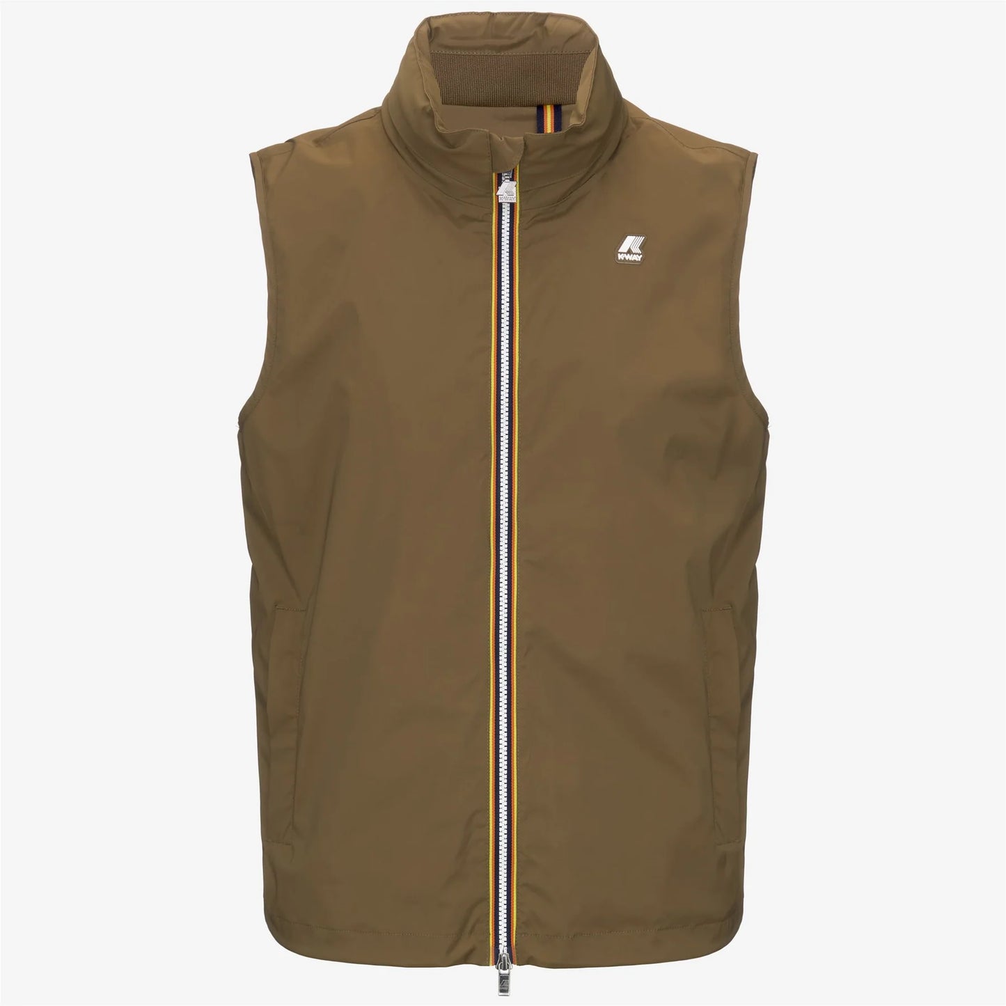 K-WAY | VALEN STRETCH NYLON JERSEY BROWN CORDA