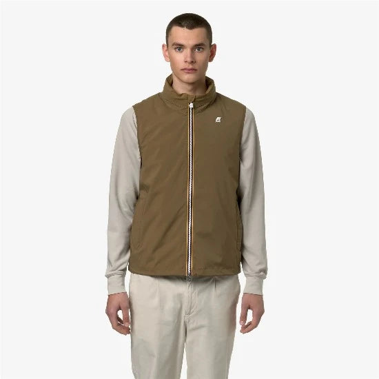 K-WAY | VALEN STRETCH NYLON JERSEY BROWN CORDA