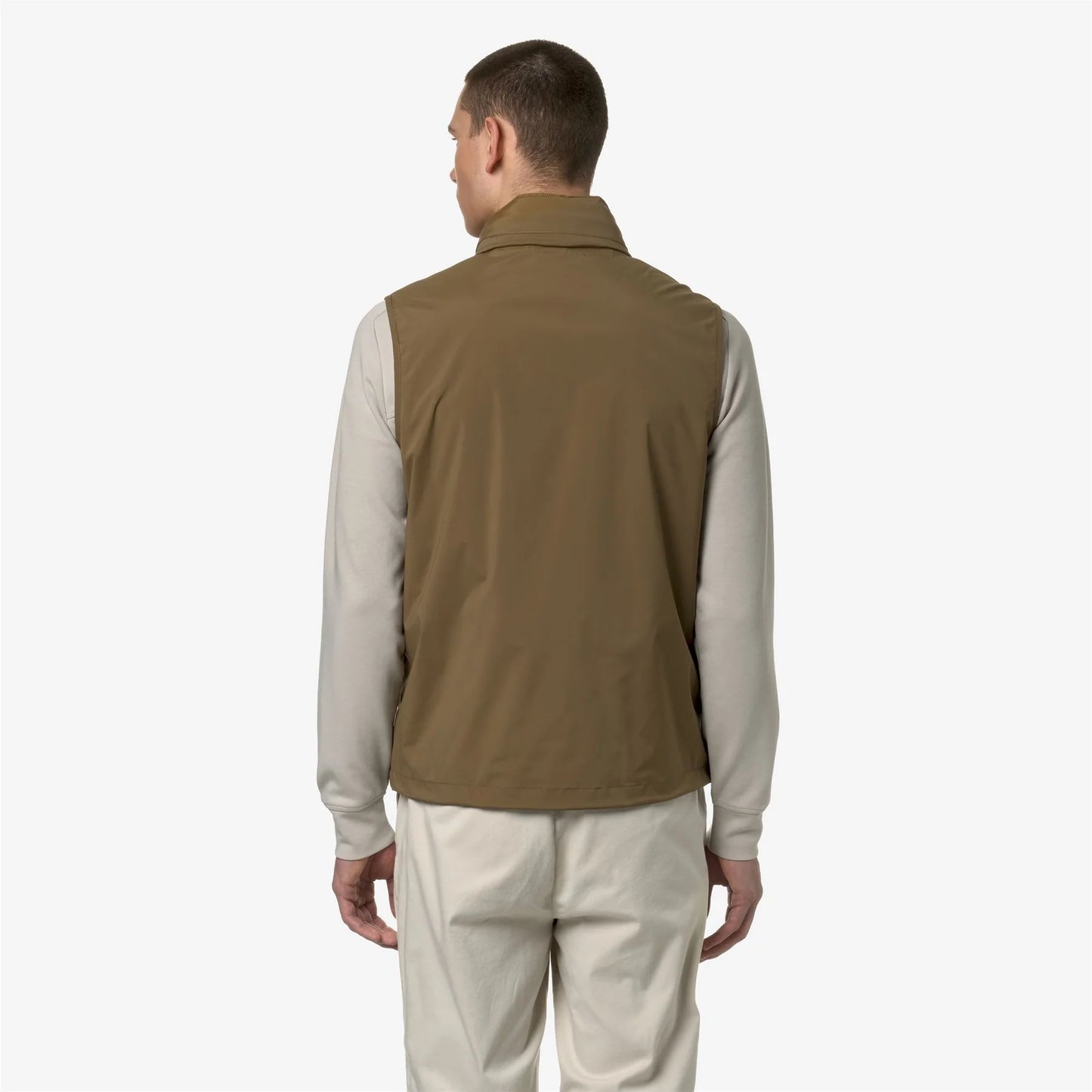 K-WAY | VALEN STRETCH NYLON JERSEY BROWN CORDA