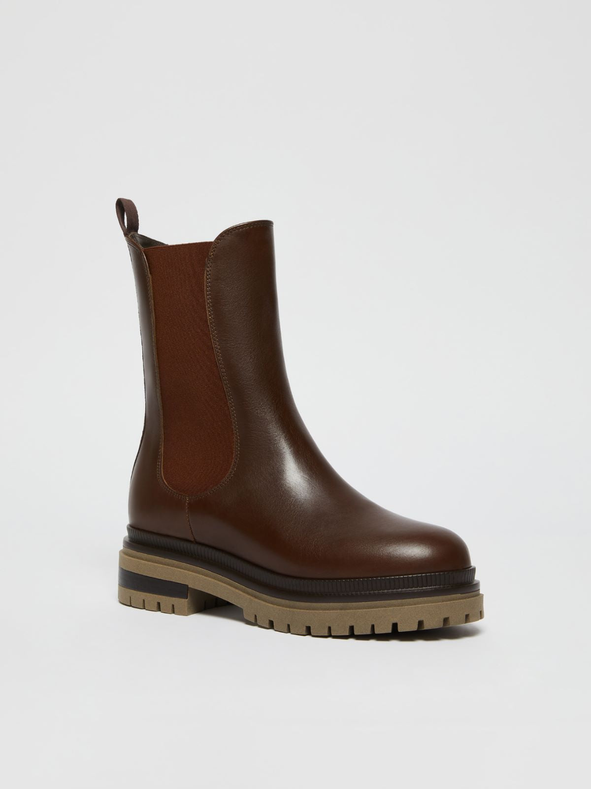 WEEKEND MAX MARA | ANKLE BOOT IN PELLE SEMILUCIDA