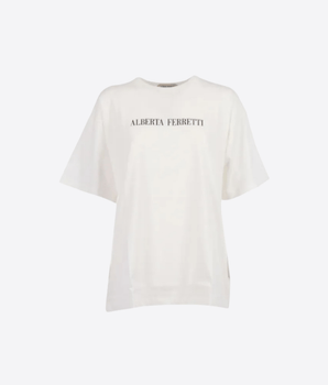ALBERTA FERRETTI MAGLIA BIANCO / XS T-SHIRT AF CON STAMPA SUL RETRO