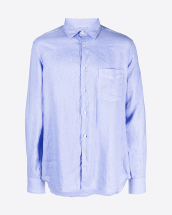 ASPESI CAMICIA CAMICIA DI LINO CON TASCHINO
