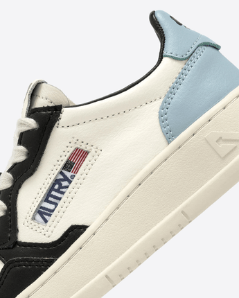 AUTRY Abbigliamento e accessori SNEAKERS MEDALIST LOW IN PELLE BIANCA, NERA E BLU